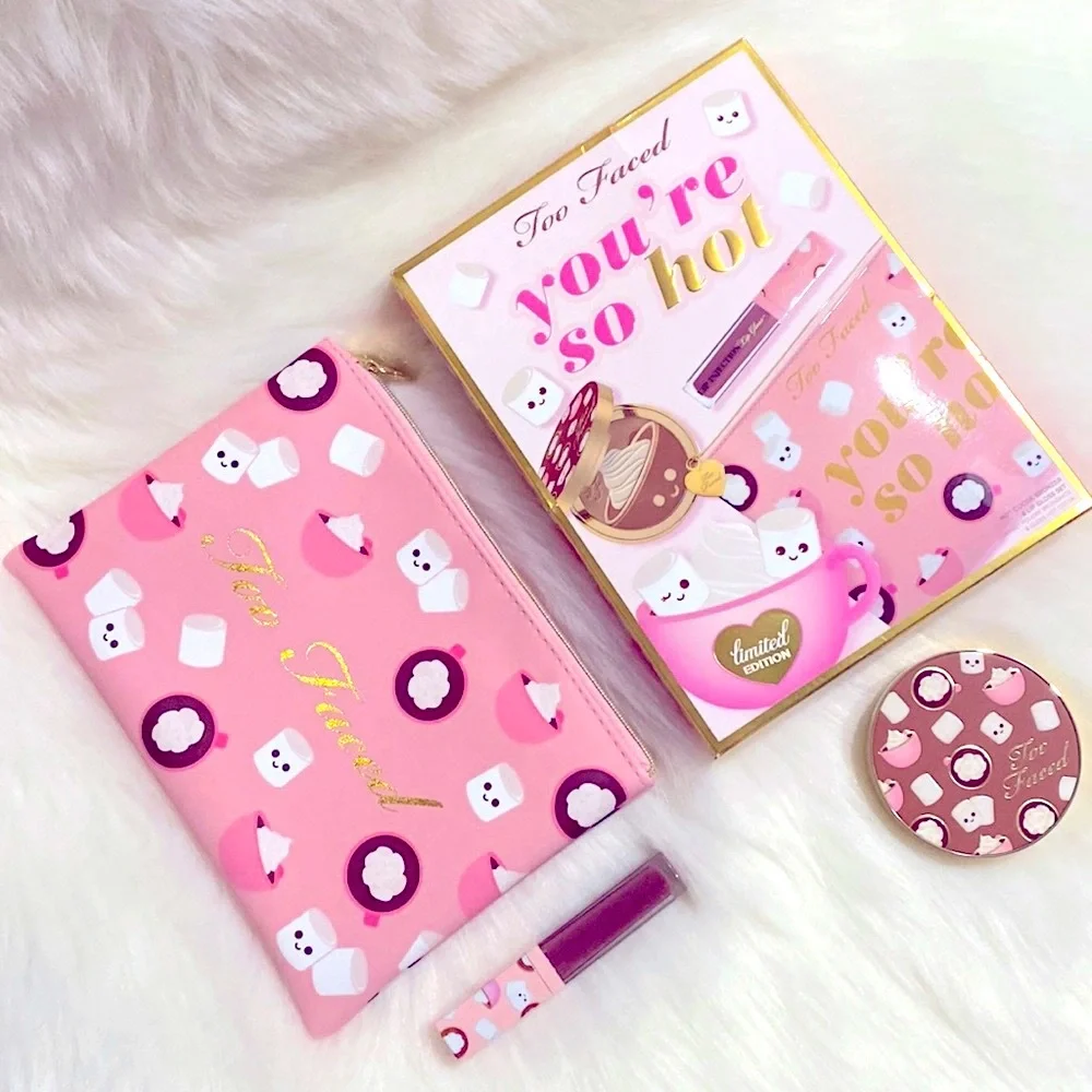 Too Faced “You’re So Hot” Bronzer and Lip Gloss Set NWT Excellent Con…